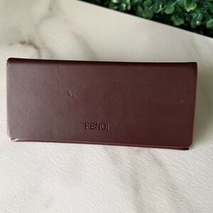 Fendi Brown Sunglasses Case & Dustcloth